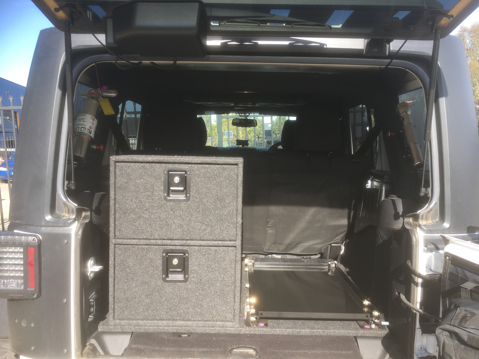 Jk Double Stacked Drawer System No Side Woofer