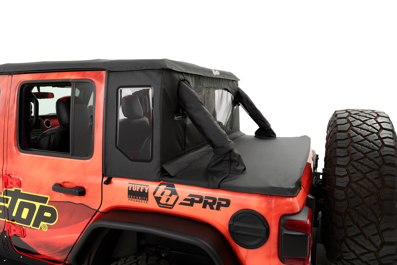 JK 4Dr Halftop Soft Top Black Diamond