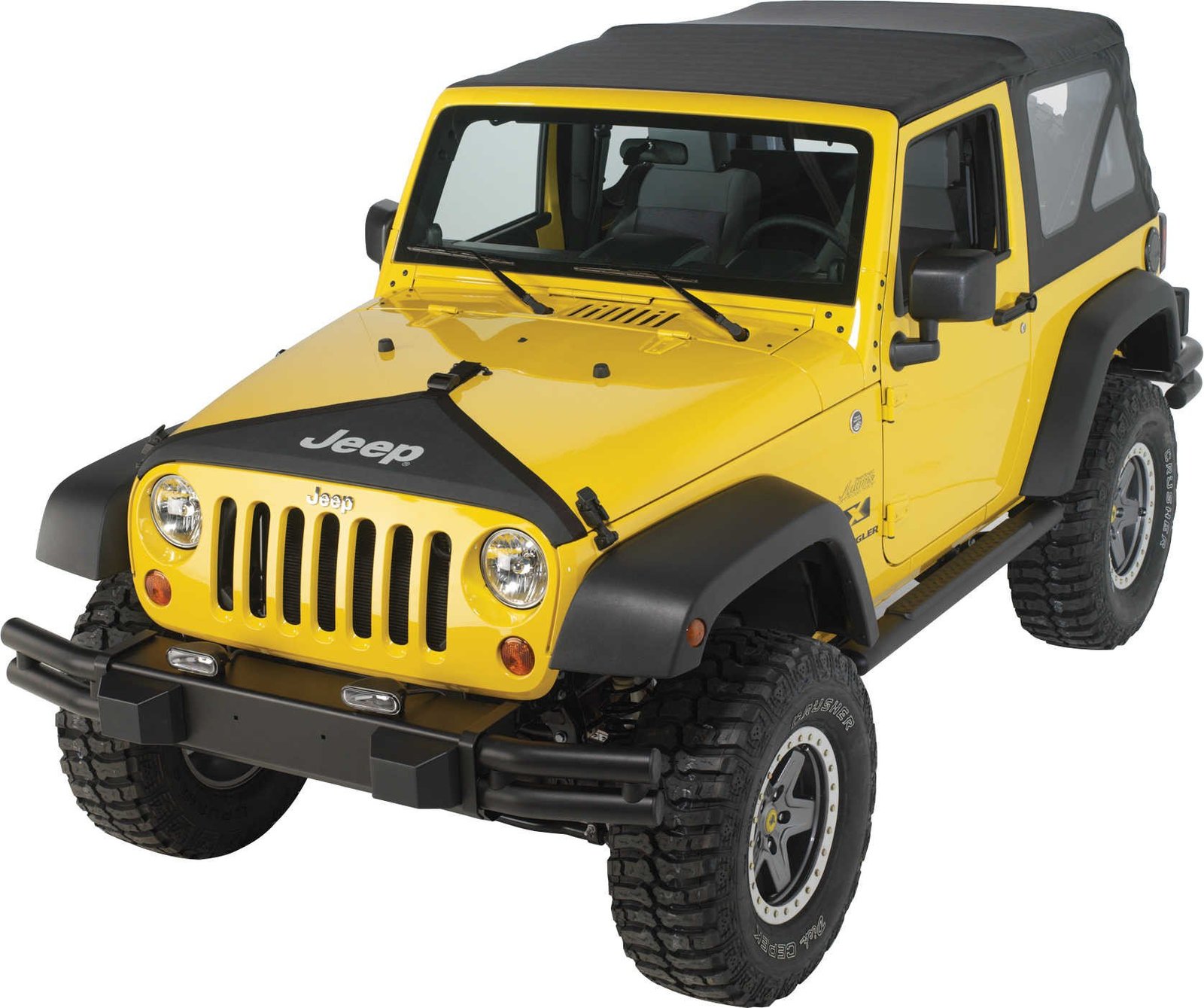 Mopar JK Hood Bra With Jeep Logo Mopar JK Hood Bra With Jeep Logo