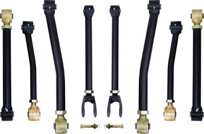 From JK Off-Road Suspension System Currie Enterprises CE-9807FUA Front Upper Control Arms 