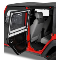 JK Element Door Upper Rear Pair  - Black Diamond