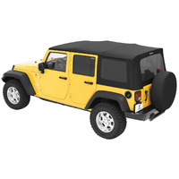 Bestop Replace A Top Black Diamond for OEM Hardware JK 4 Door 07-09