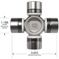 DRIVESHAFT U JOINT 1350 GREASABLE