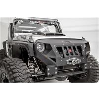 Fab Fours Grumper Winch Front Bumper in Black Powder Coat