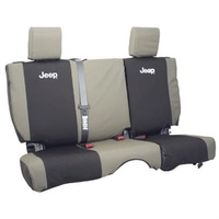 Jeep JK Seat Cover Rear Kh/Blk 07-10 2 door
