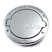 Jeep JK Fuel Door Chrome Alloy 4 door