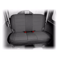 Black Neoprene Rear Seat Cover