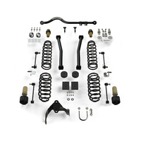 fits 2007 to 2017 2/4WD fits automatic transmission only KJ09156BK Made in America and front and rear shocks with bump stop extensions Jeep JK Wrangler 4 Lift Kit 3 suspension & 1 body track bar bracket Daystar 