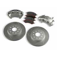 JK Front Big Brake Kit w Slotted Rotors