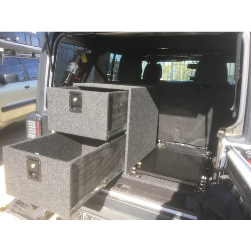 Jk Double Stacked Drawer System No Side Woofer