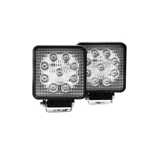 AVEC 27w Square White Work Light Kit