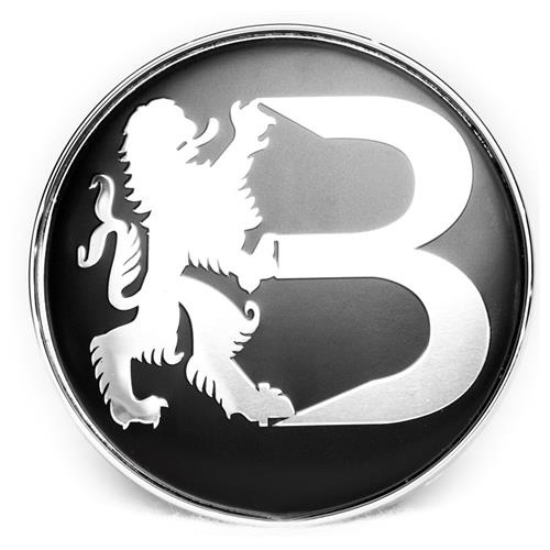 Bawarrion Centre Cap Black w Chrome Logo
