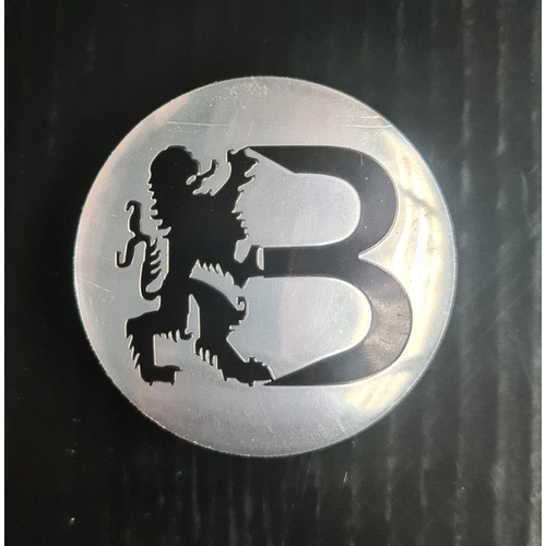 Bawarrion Centre Cap Chrome w Black Logo