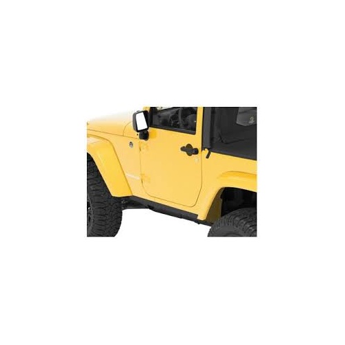 Bestop HighRock 4X4 Black Rocker Trim for 07-17 JK 2-Door (except Rubicon)