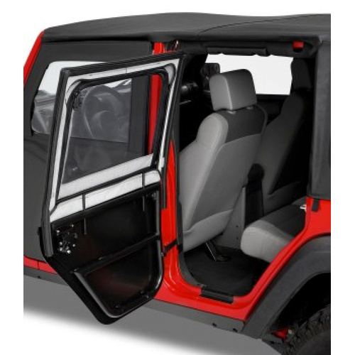JK Element Door Upper Rear Pair  - Black Diamond