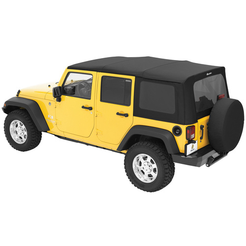 Bestop Replace A Top Black Diamond for OEM Hardware JK 4 Door 07-09