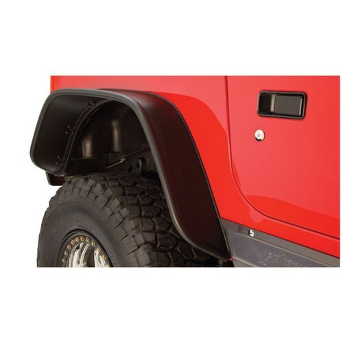 TJ Jeep Flat Style Textured Finish Rear Fender Flares