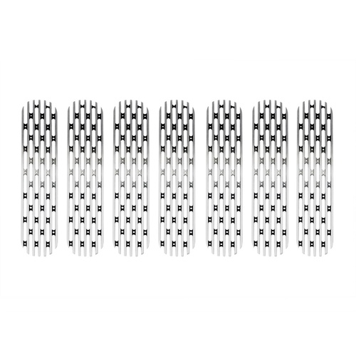 DV8 Polished Aluminum JK Wrangler Grille Inserts