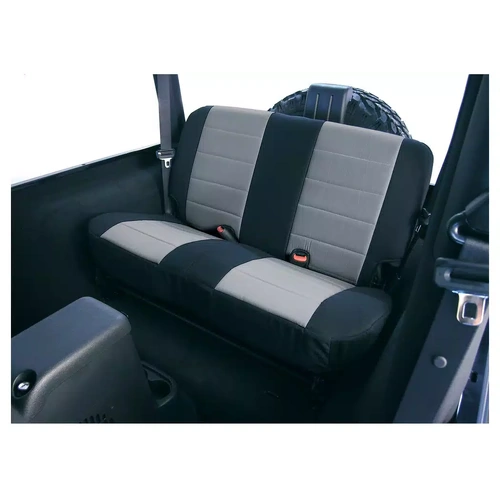 Rear Fold & Tumble Seat Cover -  Black Denim
