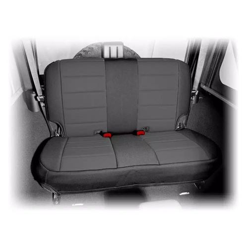 Black Neoprene Rear Seat Cover