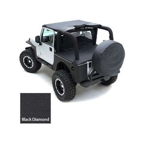 Smittybilt JK Outback Wind Breaker 2d - Black Dia