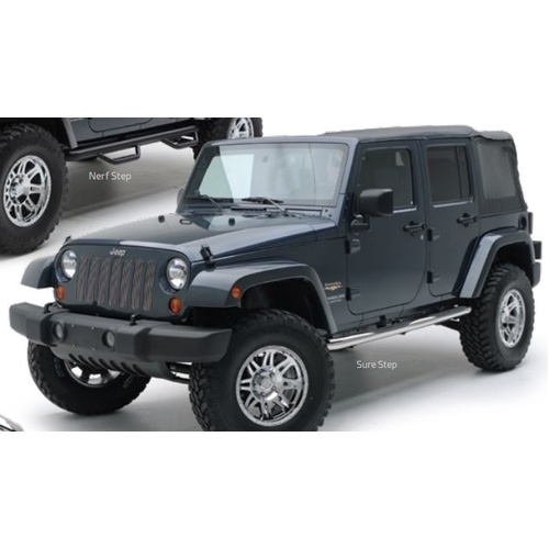 Smittybilt Sure Step 3" Side Bar - Stainless Steel