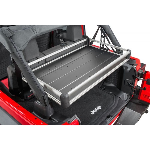 JK Wasatch Rear Cargo Rack Silver with Side Panel Kit